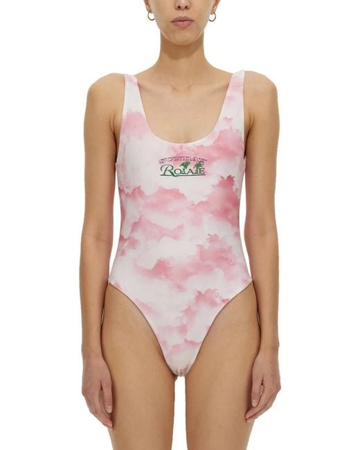 ROTATE BIRGER CHRISTENSEN Pink Cismione One-Piece Swimsuit