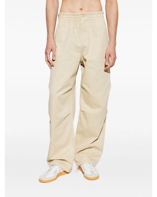 KENZO Natural Loose-Fit Cotton Trousers for men