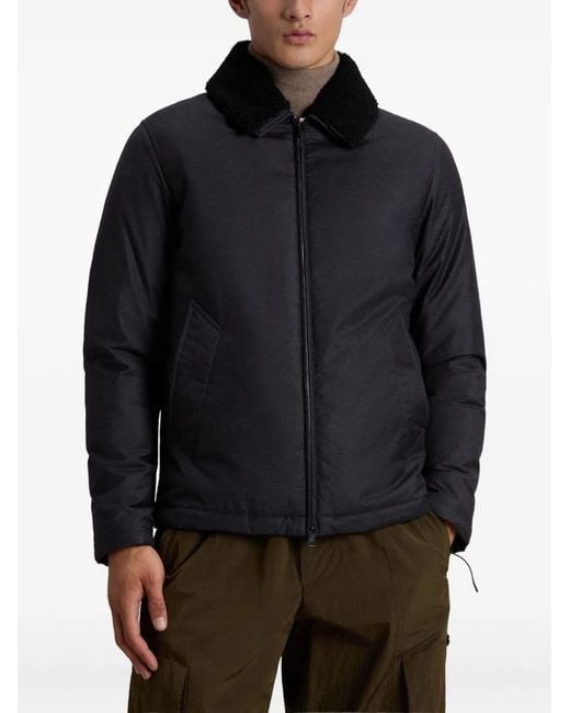 Woolrich Black Wool Silk Jacket for men