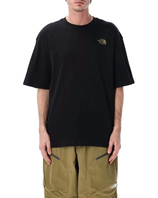 The North Face Black Plant & Flora Oversized T-Shirt for men