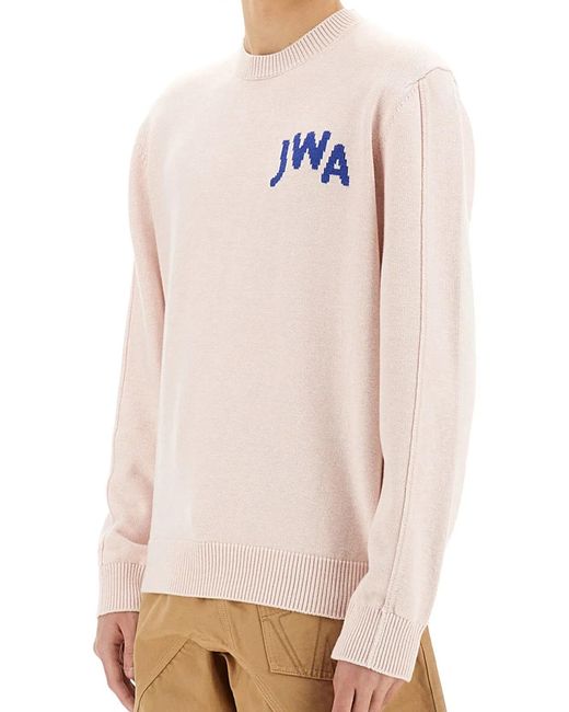 J.W. Anderson White Jersey With Logo for men
