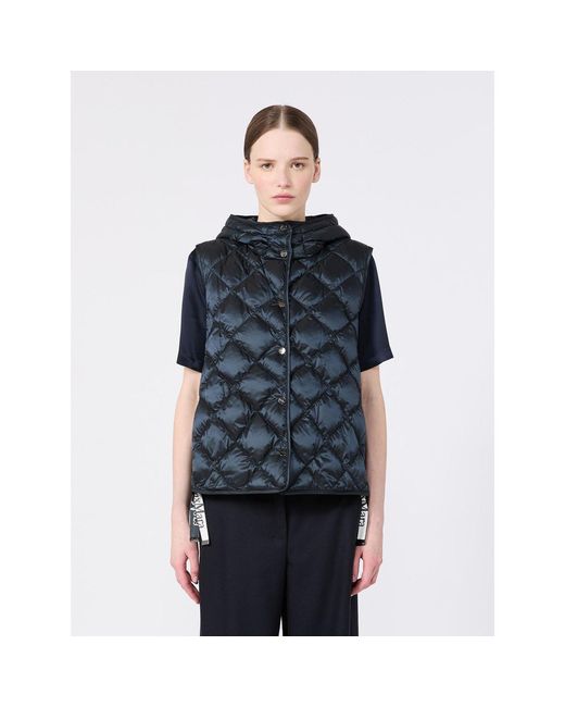 Max Mara Blue Mtctrefa Puffer