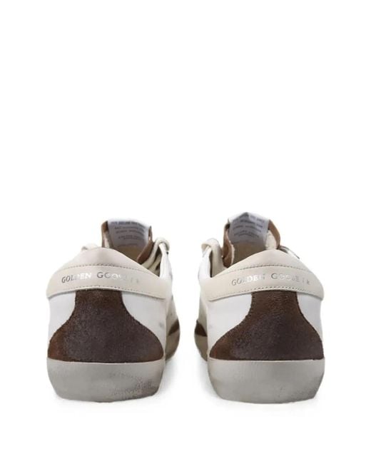 Golden Goose Deluxe Brand White Super-Star Sneakers With Star Patch for men