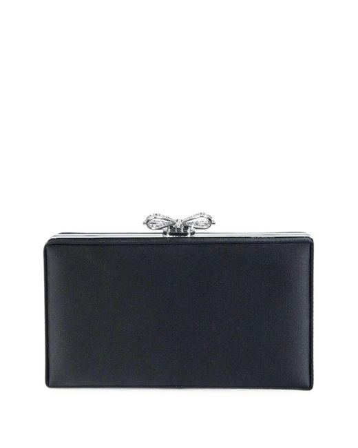 Self-Portrait Gray Chaimail Clutch Bag