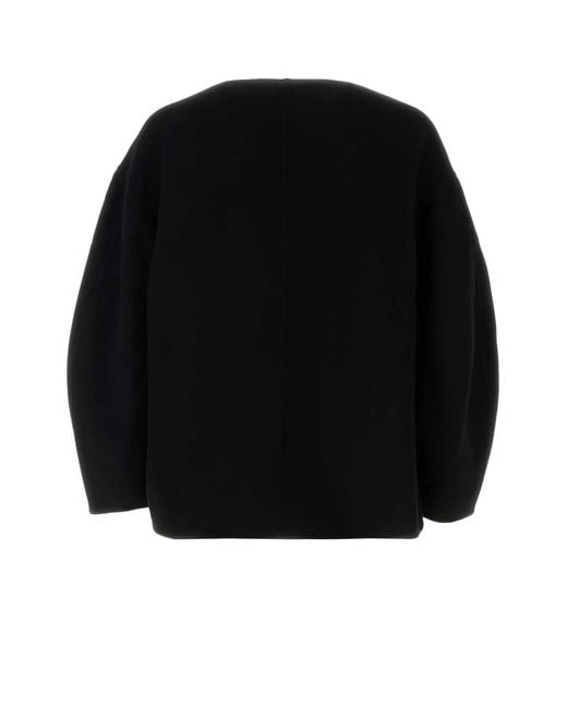 Jil Sander Black Wool Oversize Sweater for men