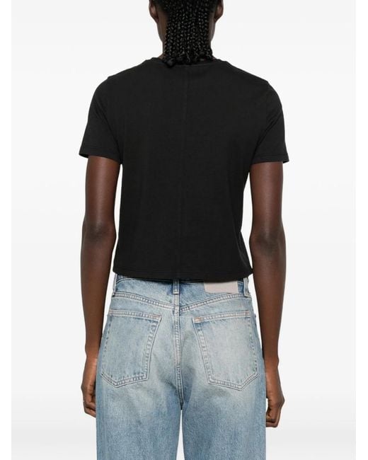 Alice + Olivia Black Cindy Cut-Out T-Shirt
