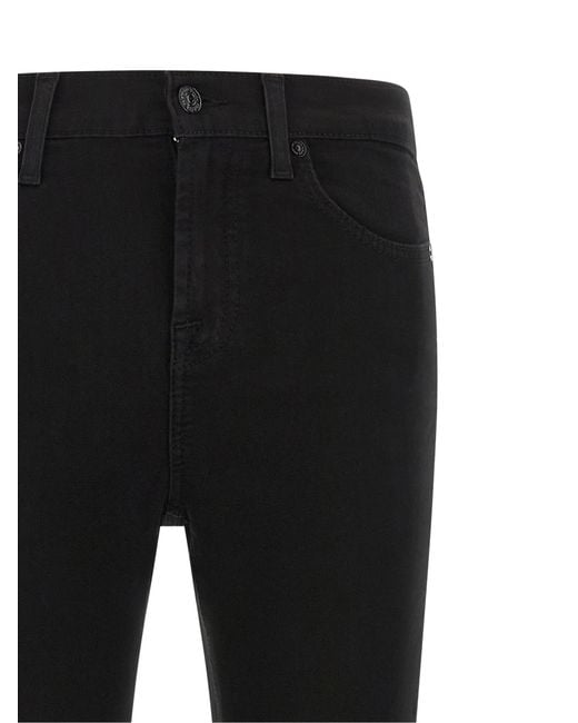 7 For All Mankind Black 'Ankle Skinny' Jeans
