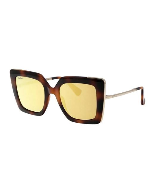 Max Mara Brown Acetate Sunglasses