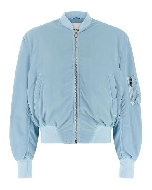 The Attico Blue 'Anja' Bomber Jacket