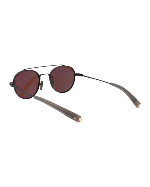 Dita Eyewear Brown Matte Polar Acetate + Metal Sunglasses