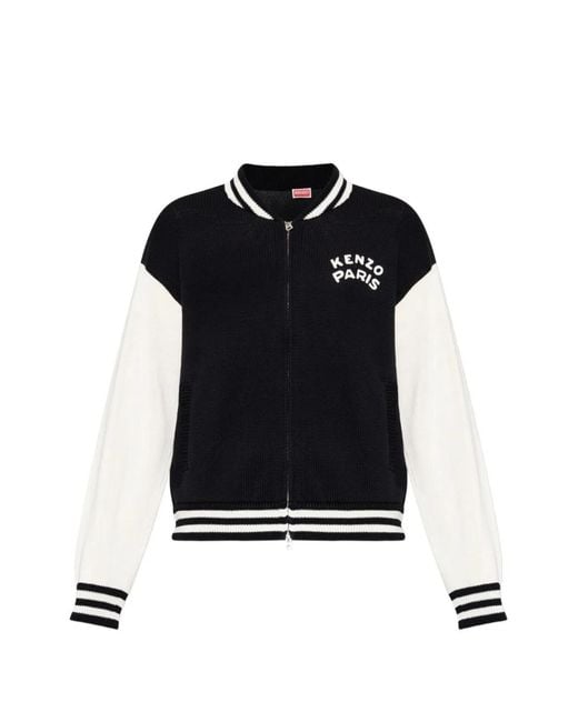 KENZO Black Paris Cotton Cardigan for men