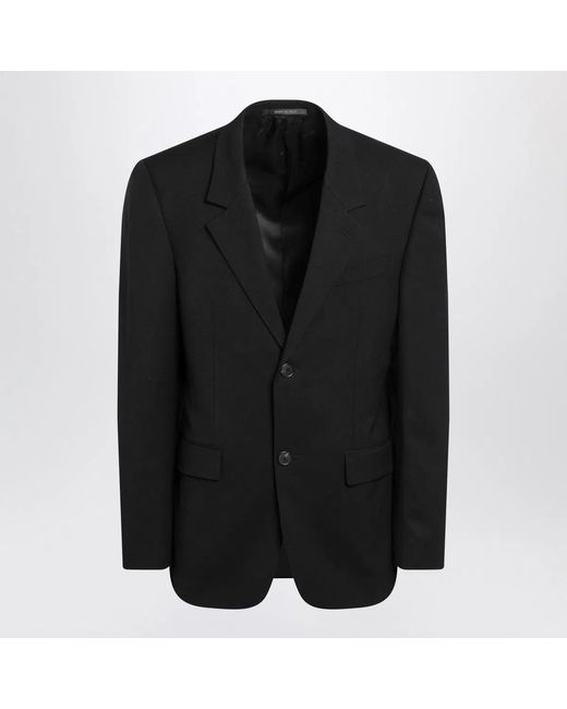 Balenciaga Black Single-Breasted Wool Jacket