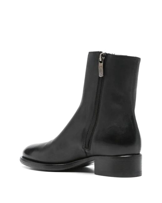Alberto Fasciani Black "Isabel" Straccio Short Boots