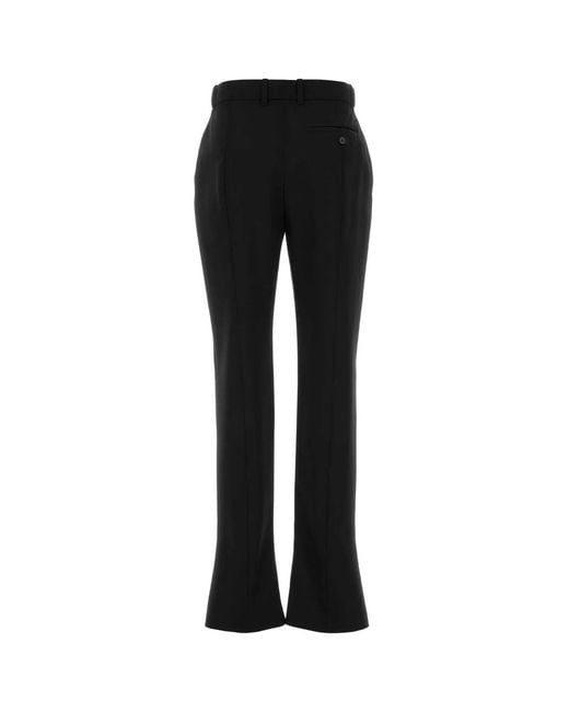 McQueen Black Wool Pant