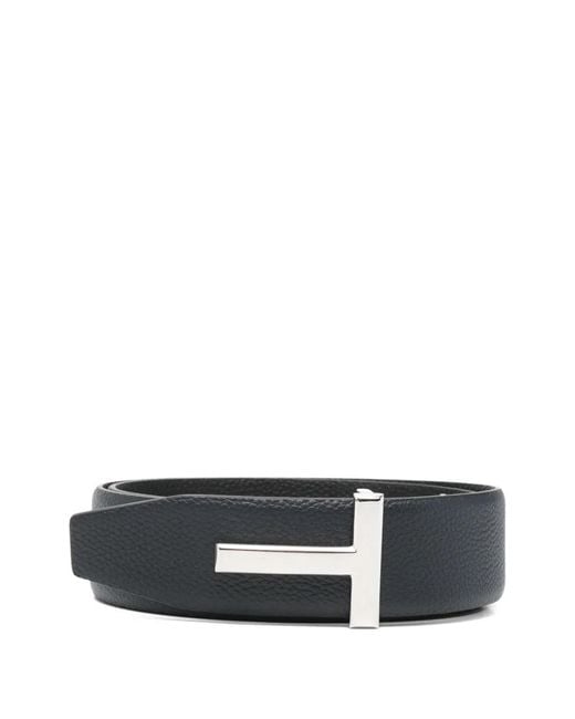 Tom Ford White Cintura Con Fibbia T for men