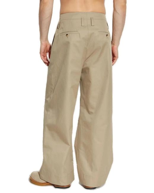McQueen Natural Cotton Gabardine Chino Pants for men