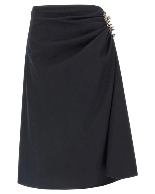 Dries Van Noten Black Sovora' Skirt