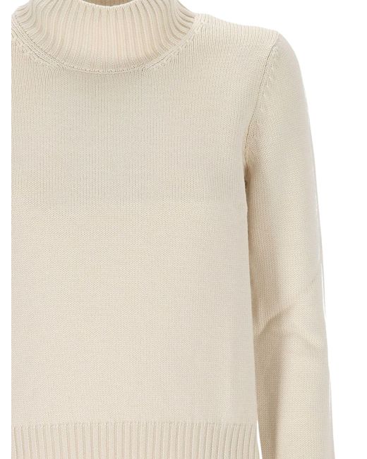 Gran Sasso White Turtleneck Long-Sleeved Jumper