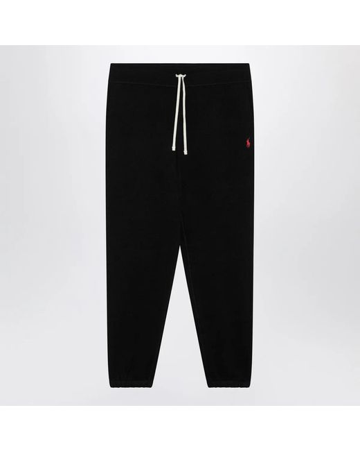 Polo Ralph Lauren Black Cotton-Blend Jogging Trousers for men