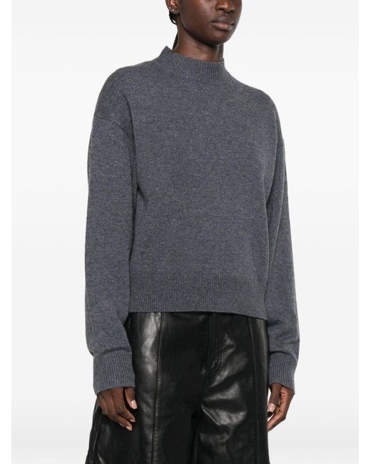 Pinko Blue Wool Cashmere Sweater