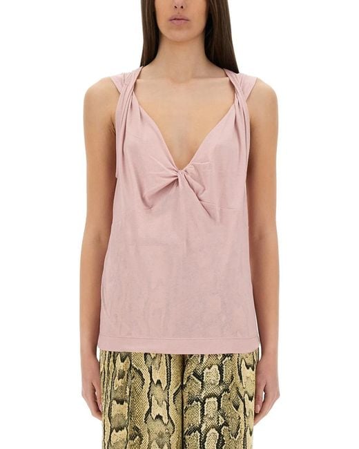 Dries Van Noten Pink Jersey Top