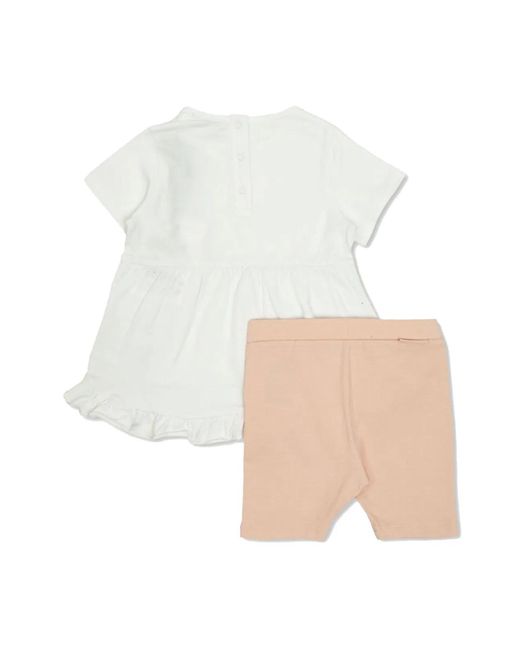 Moncler White T-Shirt With Shorts Set