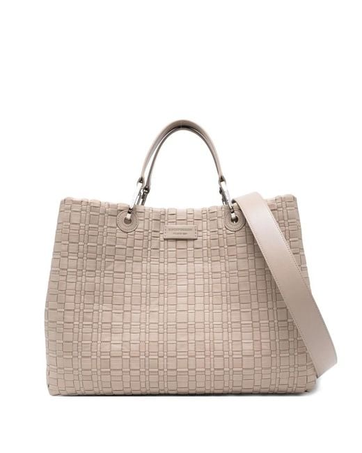 Emporio Armani Natural Myea Medium Shopping Bag