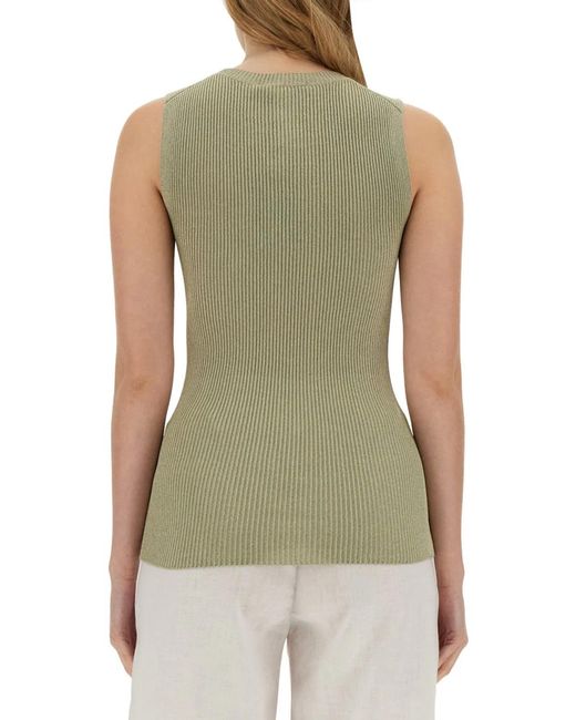Fabiana Filippi Green Knitted Tops