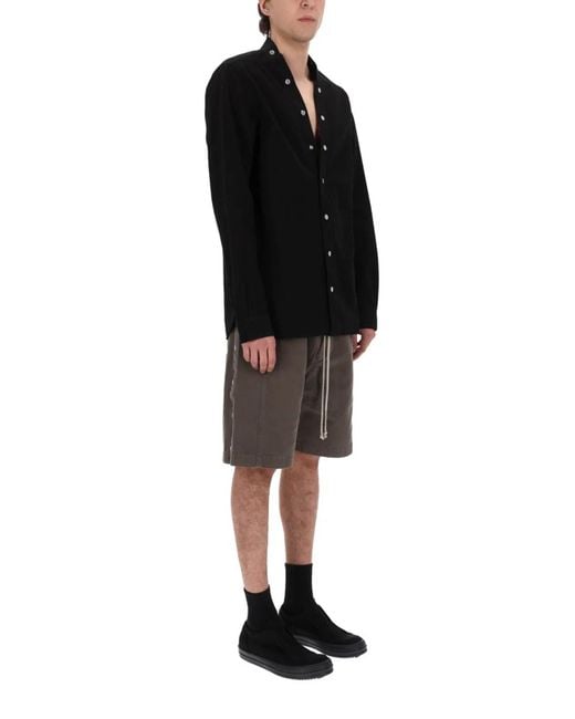 Rick Owens Black Cotton Shirt for men
