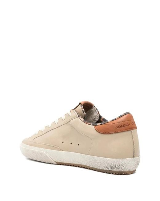 Golden Goose Deluxe Brand White Super-Star Animal-Print Sneakers