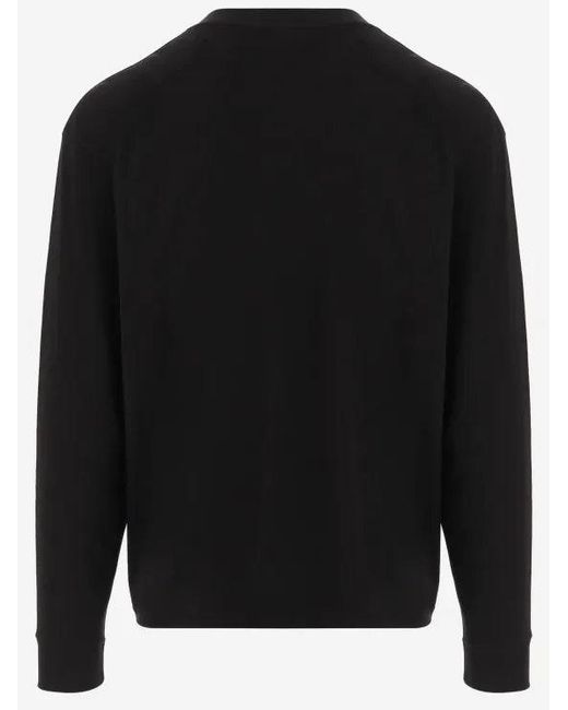 Saint Laurent Black T Shirt Manches Long for men