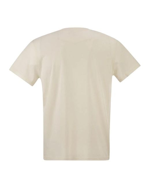 PT Torino White Silk And Cotton Jersey Knit for men