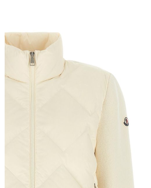 Moncler Natural Padded Cardigan