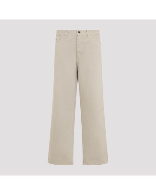 Prada Natural Five-Pocket Old Denim Jeans for men