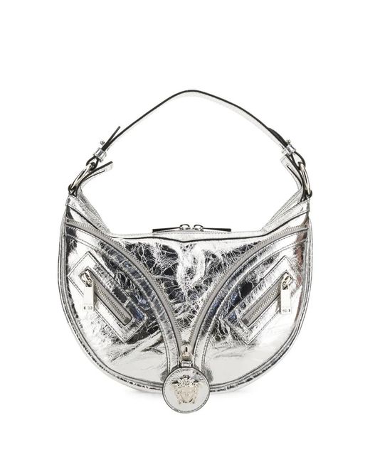 Versace White Mini Hobo Handbag