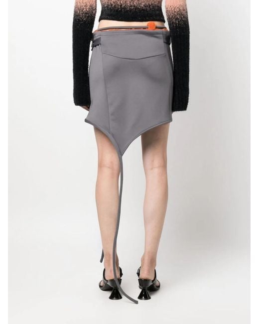 OTTOLINGER Gray Zipped Mini Skirt