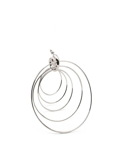 Panconesi Metallic "Pierced Serpent" Hoops Large