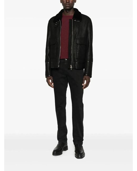 Jacob Cohen Black Cotton Elastane Pants for men