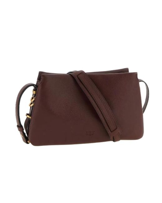 Pinko Brown Tone Zip Top Bag