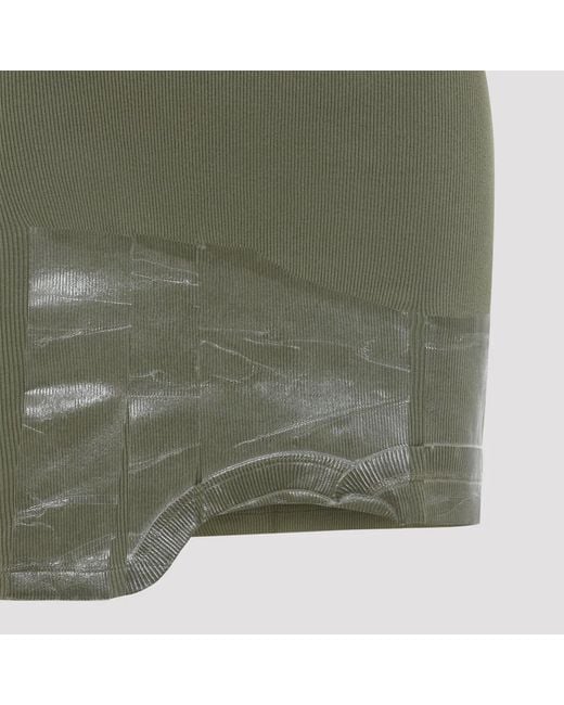 Maison Margiela Green Cotton Mini Dress