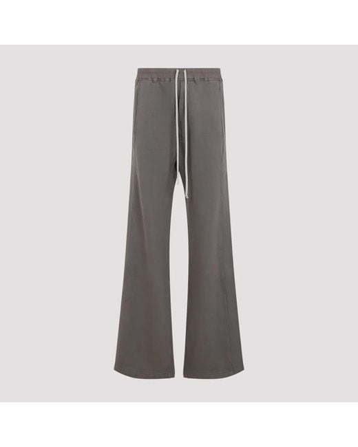 Rick Owens Gray Dust Wide Pusher Pants for men