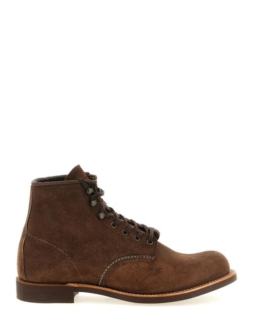 Red Wing Brown Shoes 'Blacksmith' Lace-Up Ankle Boots for men