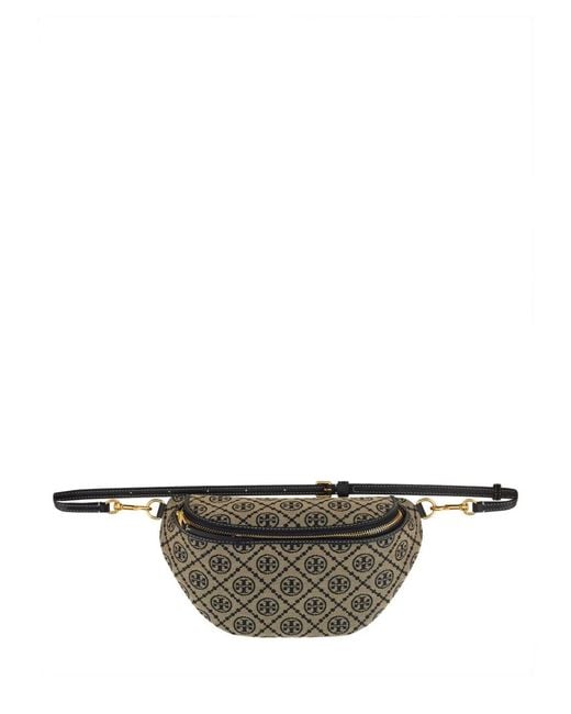 Tory Burch Gray Belt Bag T Monogram