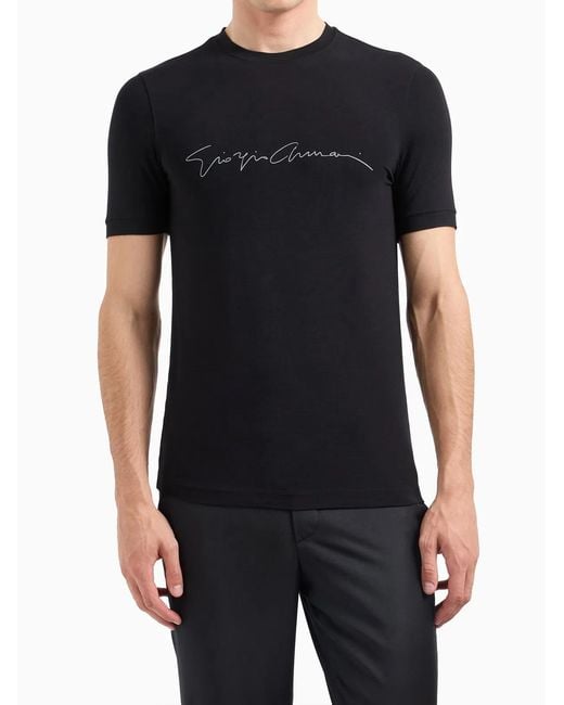 Giorgio Armani Black T-Shirt for men
