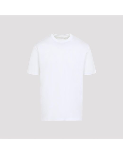 Kiton White Cotton T-Shirt for men