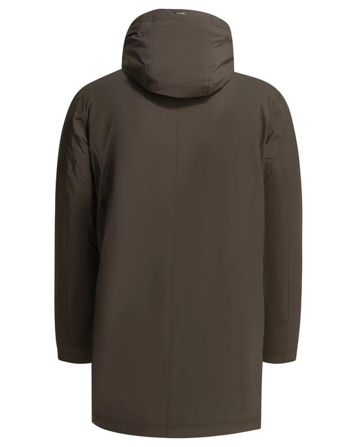 Herno Green "Resort" Long Down Jacket for men
