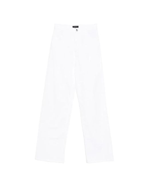 Fay White Jeans Material