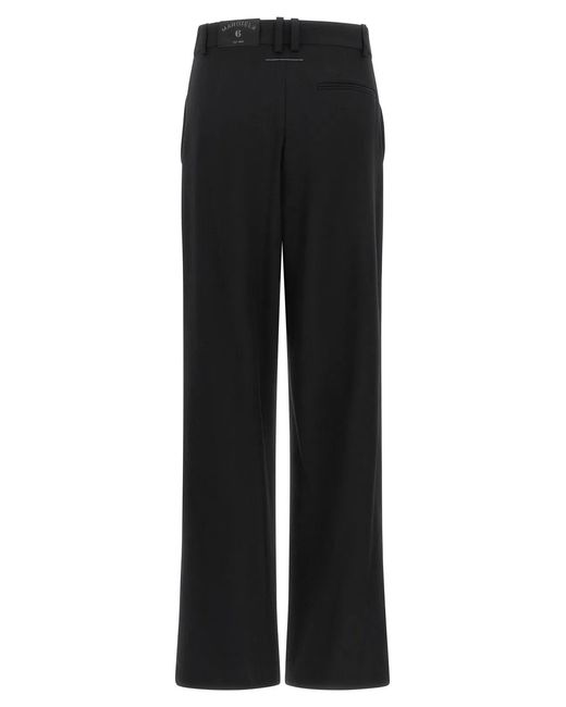 MM6 by Maison Margiela Black 'Margiela 6' Pants