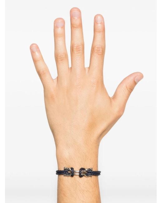 Ferragamo White Brass Bracelets for men