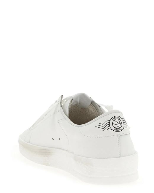 Golden Goose Deluxe Brand White 'Stardan' Sneakers for men